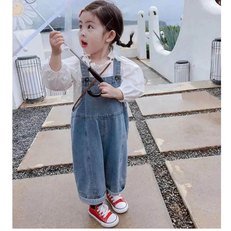 Pantalones vaqueros para bebé con peto informal – Primavera y otoño - imagen 4