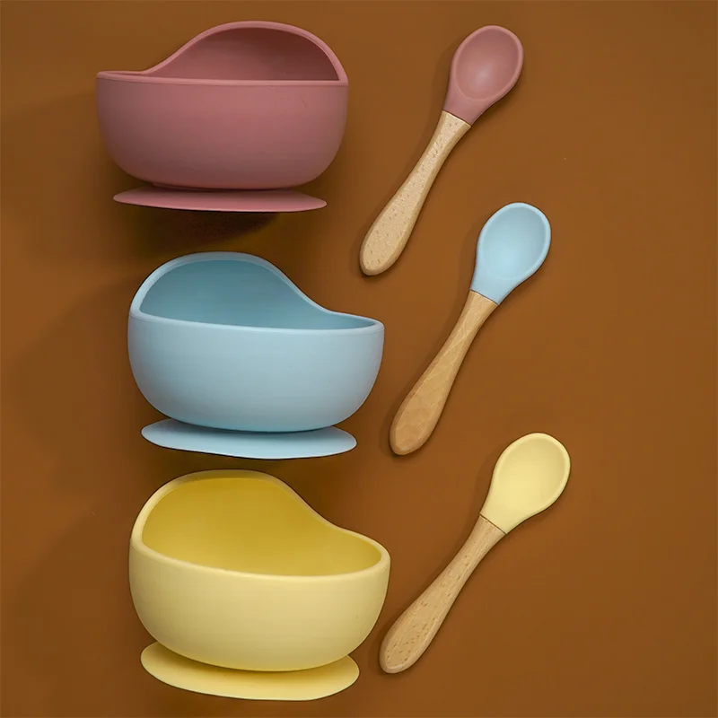 Cuencos y platos de silicona antideslizantes para bebé – Set seguro y suave - imagen 4