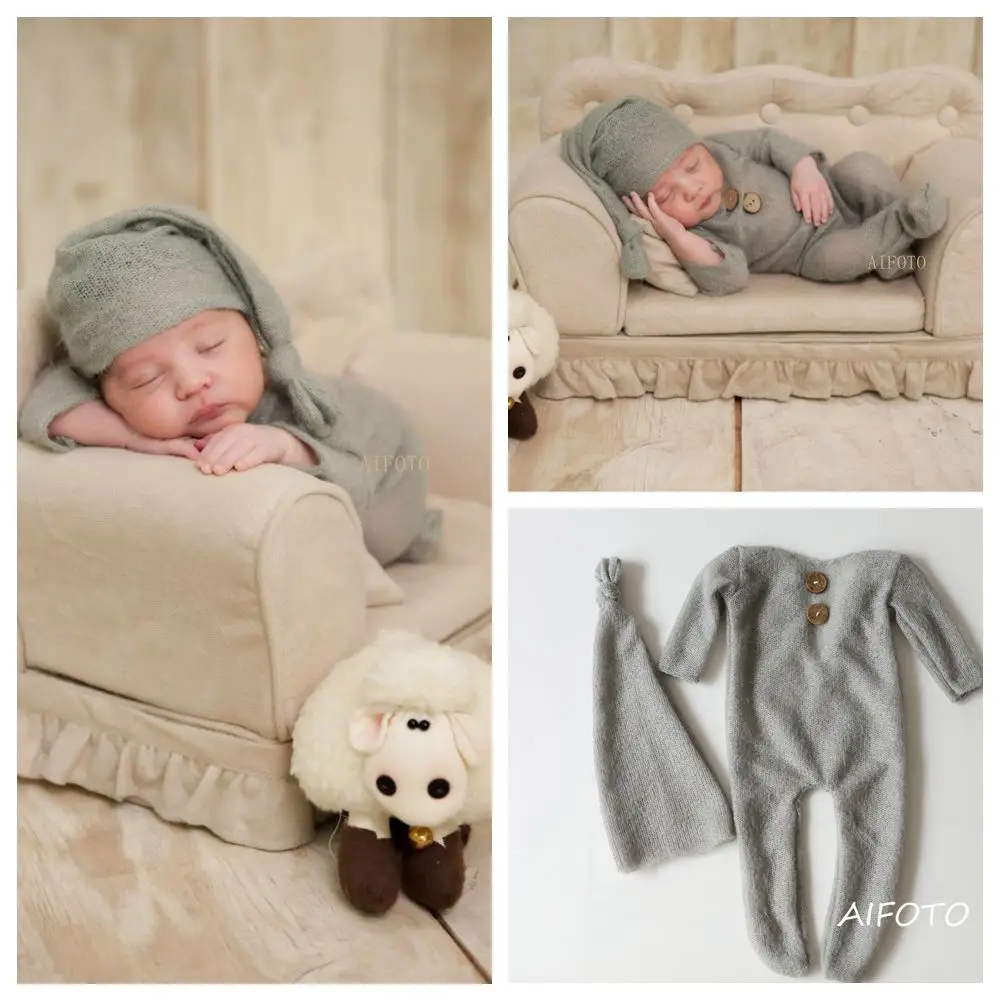Conjunto mohair en uso fotográfico