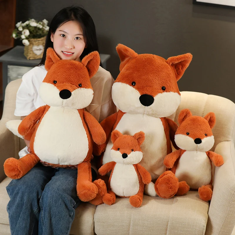 Peluche de zorro tierno para sofá, juguete infantil - imagen 2