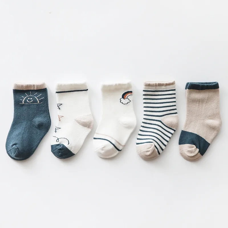 Calcetines de bebé de algodón suaves y cálidos para otoño-invierno - imagen 3