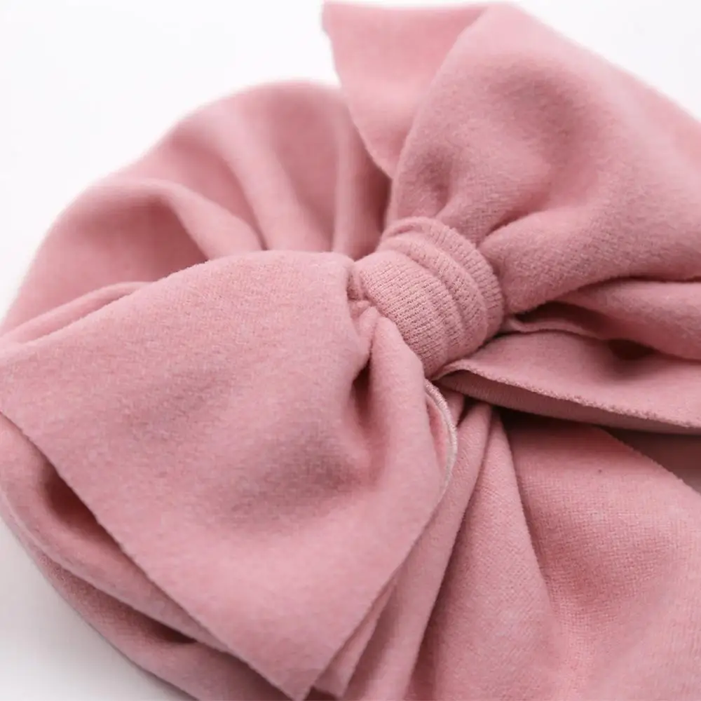 Gorro terciopelo invierno para niño con lazo - imagen 3