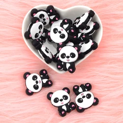 Cuentas de silicona Panda para dentición – Collares masticables bebé