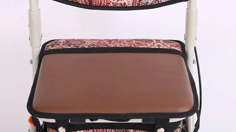 Asiento cómodo para pausas durante la compra