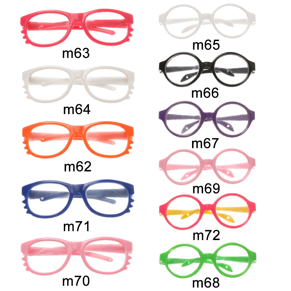 Gafas redondas para muñecas Blythe – Color caramelo transparente - imagen 5