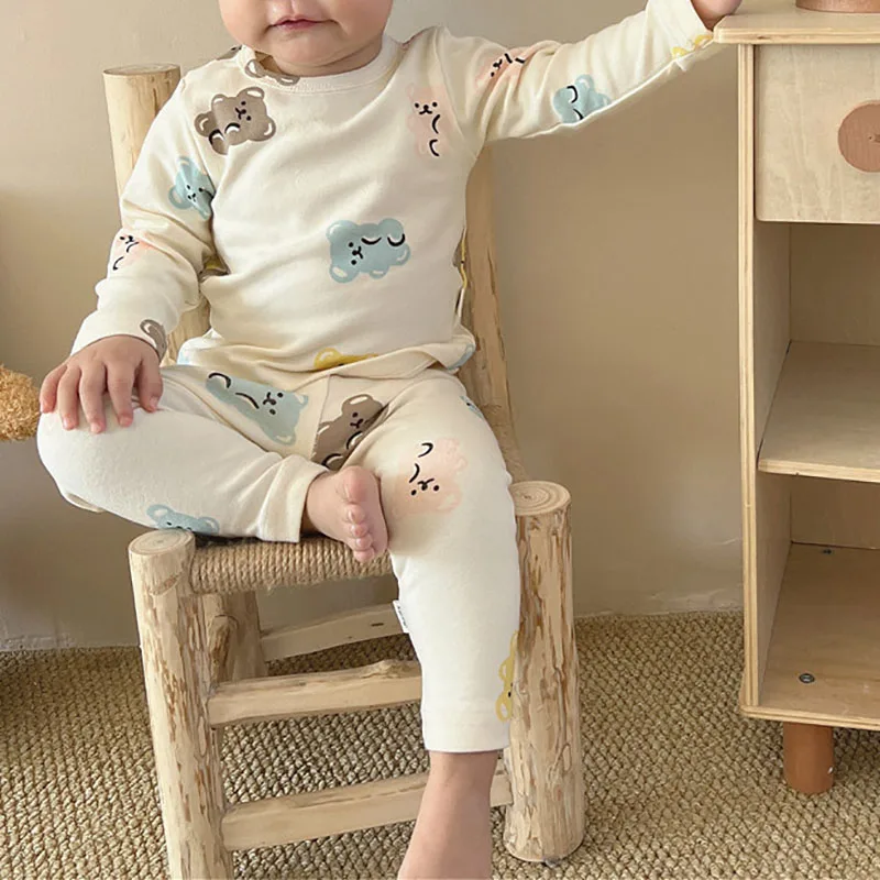 MILANCEL Pijama de oso para niño – Primavera