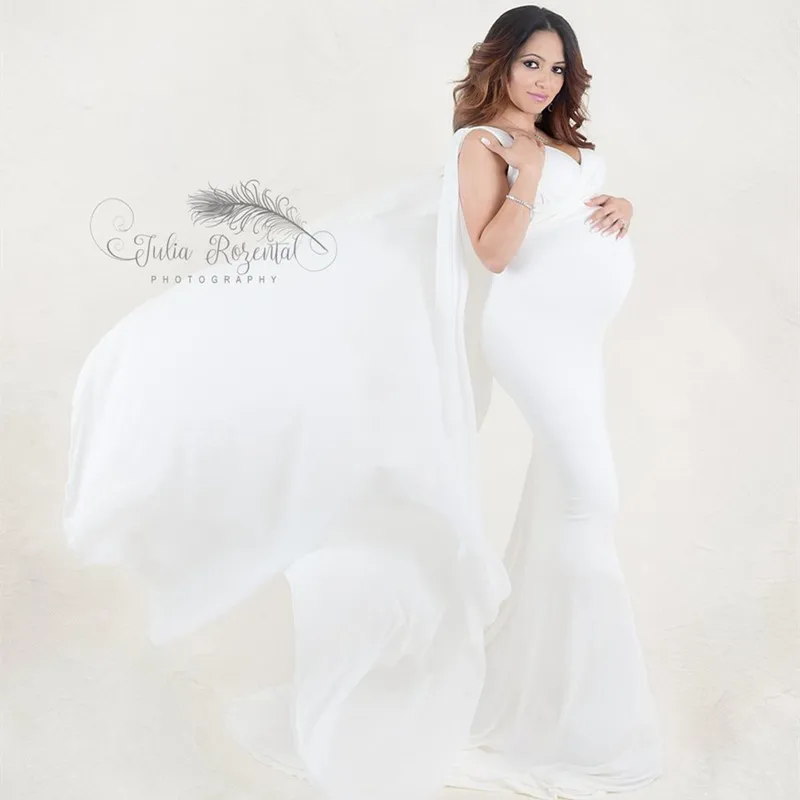 Vestido de embarazada con capa – Algodón elástico sin mangas - imagen 2
