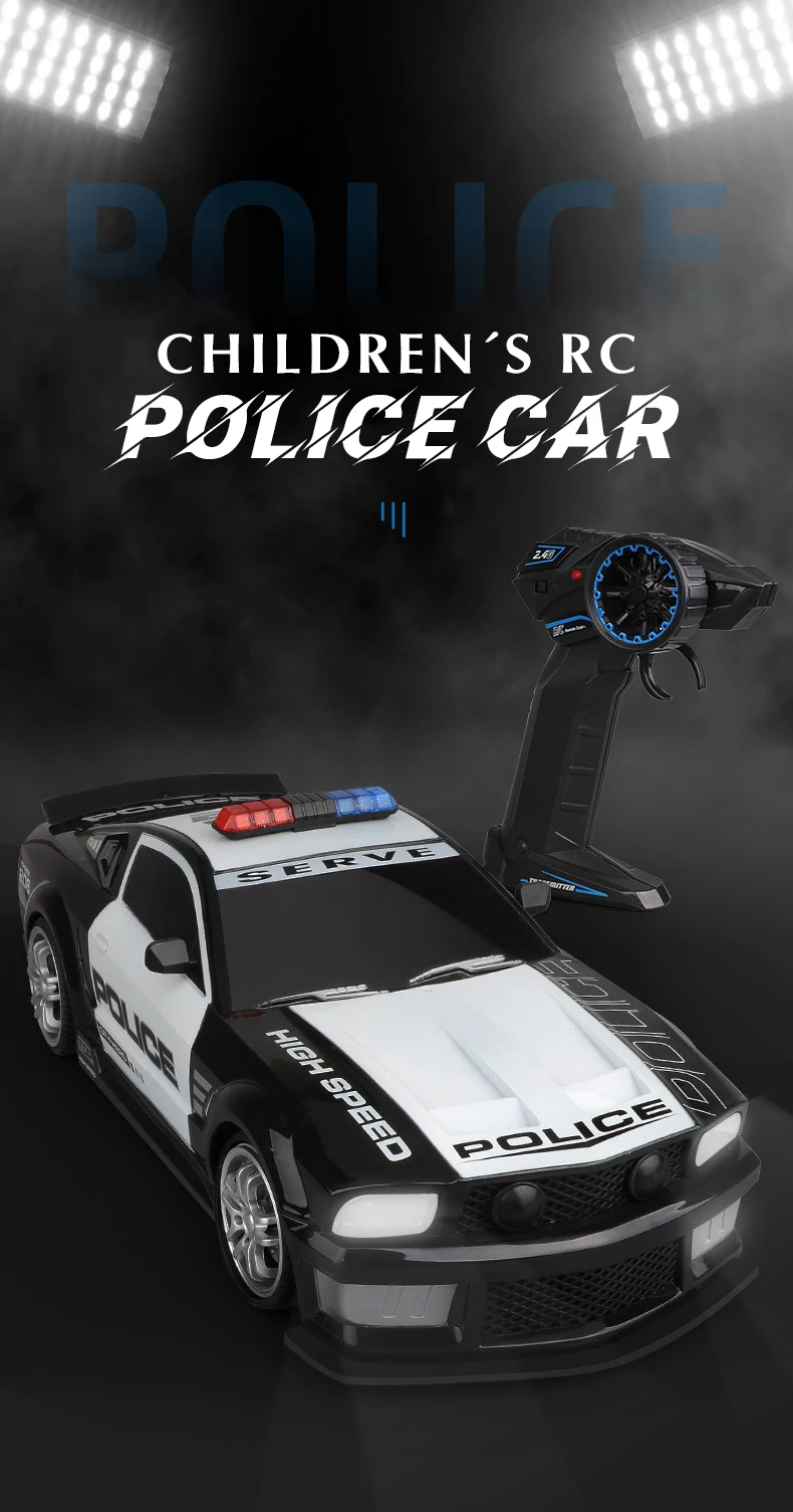 Coche teledirigido en movimiento