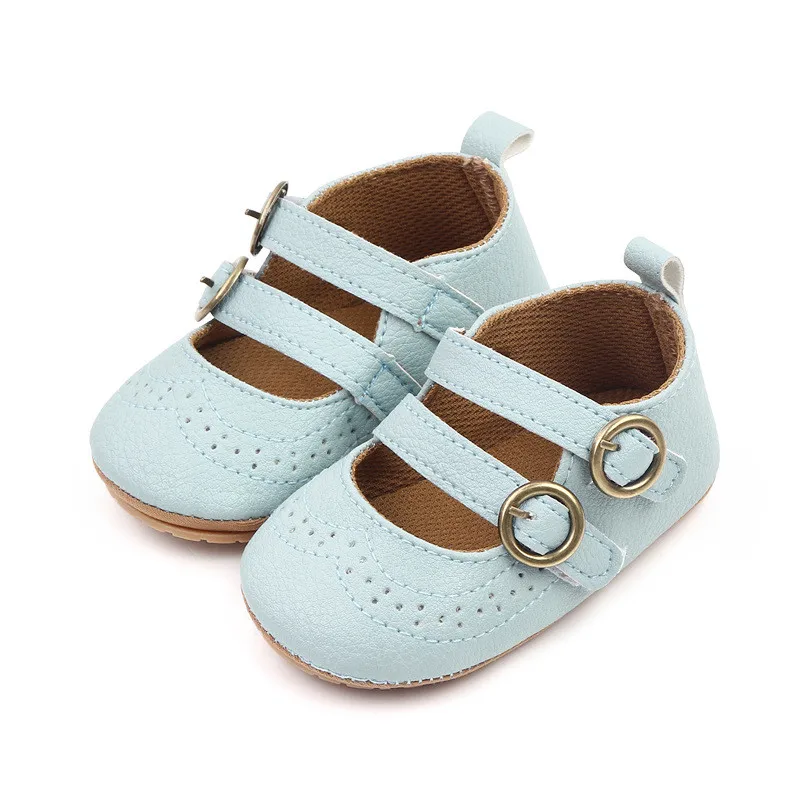 Zapatos antideslizantes de cuna, suela goma para caminantes bebé niña - imagen 4