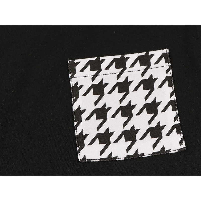 Conjunto bebé algodón y elastán negro, cuello redondo - imagen 3