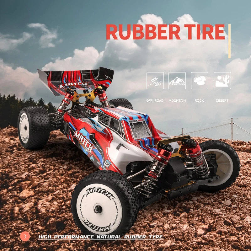 Wltoys coche teledirigido 4x4 para niños – carreras - imagen 2
