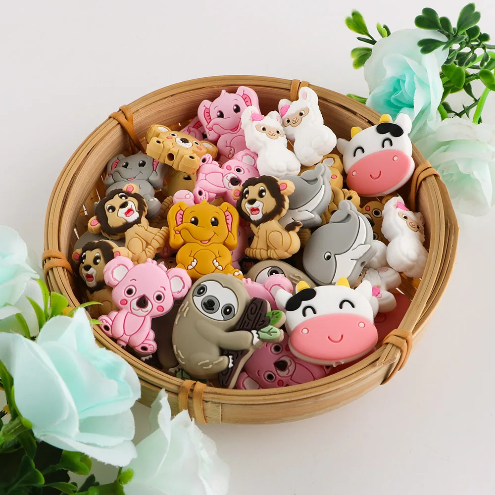 Kovict Perlas de silicona animales para manualidades infantiles DIY - imagen 5