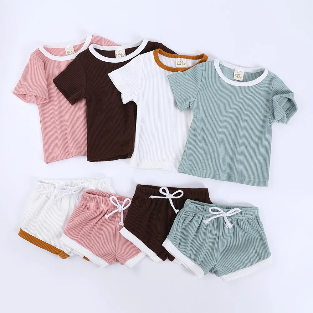 Conjunto verano rayas niño – Algodón suave