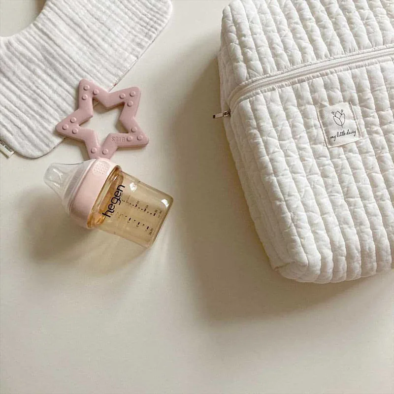 Bolsa de pañales algodón para mamá – Estilo informal coreano - imagen 3