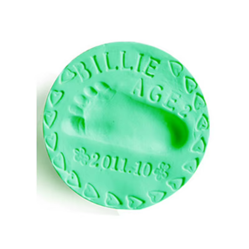 Kit de huellas bebé en arcilla suave – Secado al aire para recuerdo duradero - imagen 5