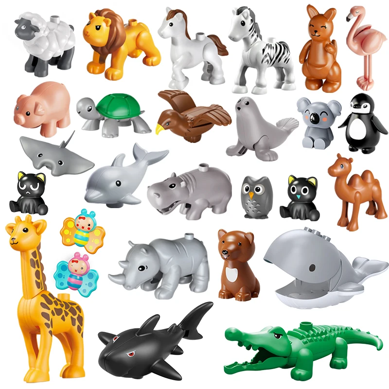 Bloques de construcción grandes con figuras y animales para niños - imagen 4