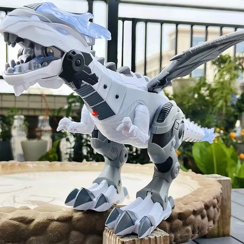 Dinosaurio electrónico para caminar – Juguete mecánico con alas para niños