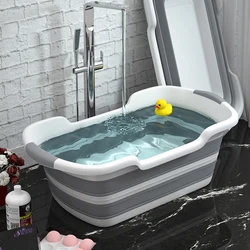 Bañera plegable de silicona para bebé - Antideslizante y portátil