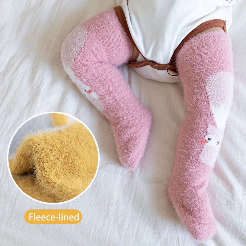 Calcetines altos de cashmere con dibujos para niños – Suaves y transpirables - imagen 4