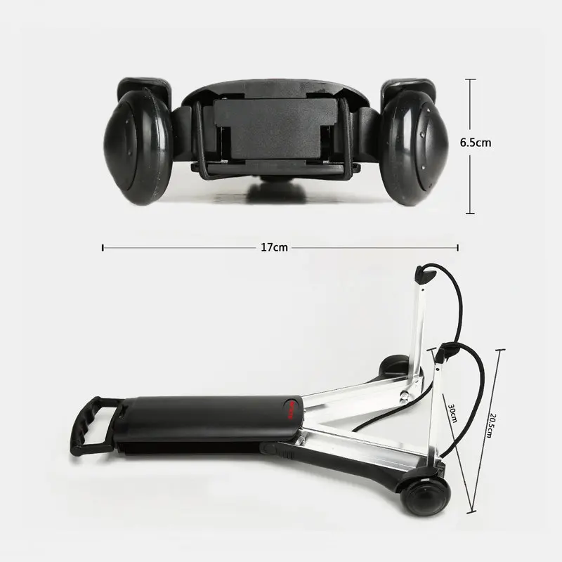 Carrito de equipaje plegable de aluminio para mochila escolar - imagen 3