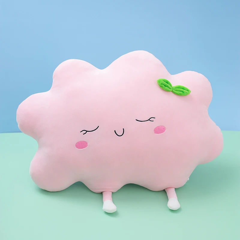 Almohada nube y sol de felpa para bebé – juguete suave coche - imagen 3