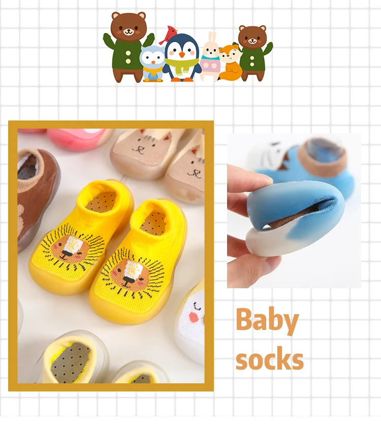 Calcetines de bebé con estampado de elefante