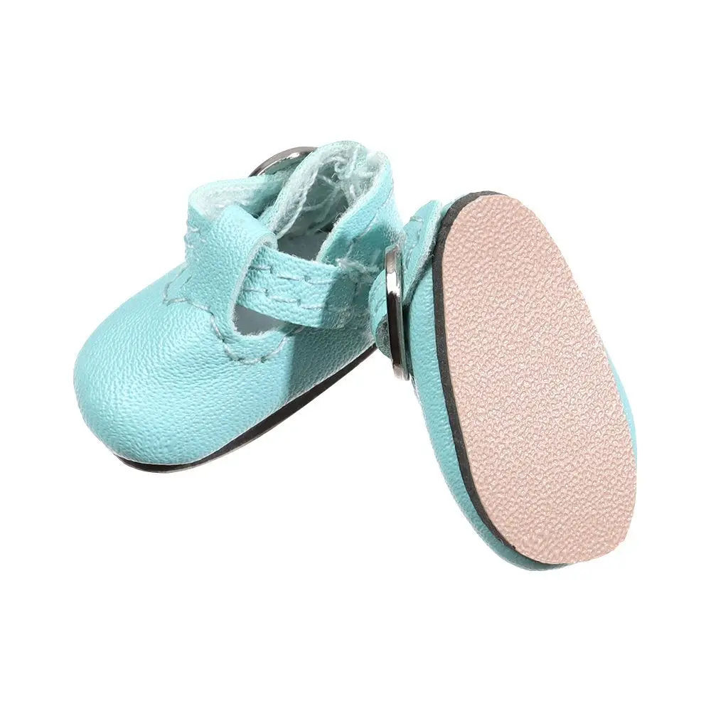 Zapatos para muñecas de cuero sintético multicolor