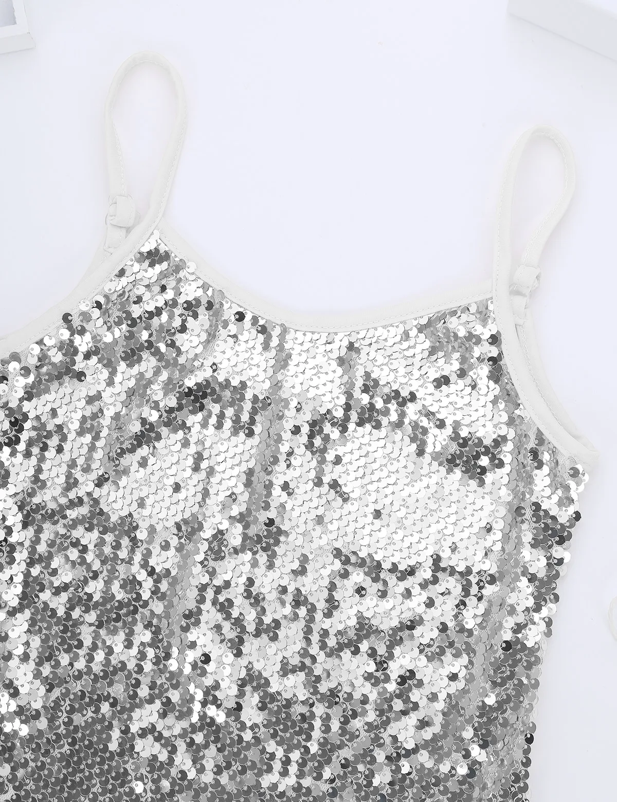 Maillot de danza infantil con lentejuelas brillantes AqSkating - imagen 5