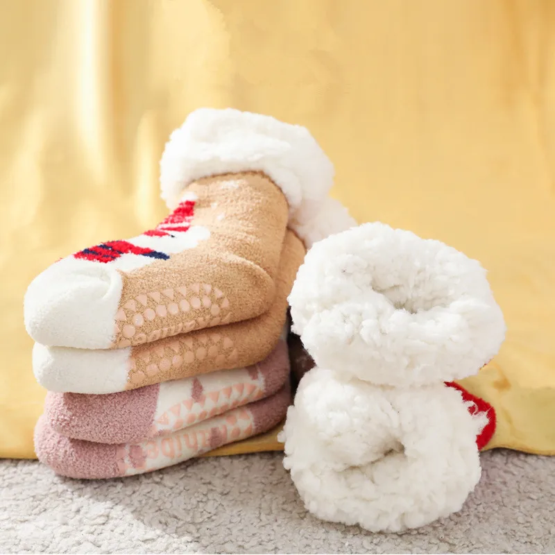 Calcetines antideslizantes de algodón para bebé 0-4 años – Navidad - imagen 2
