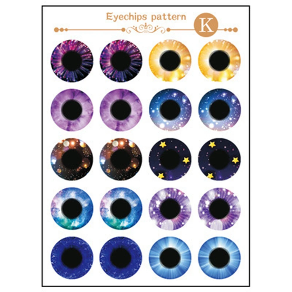 Ojos de cristal para muñeca Blythe – 20 piezas para manualidad - imagen 5