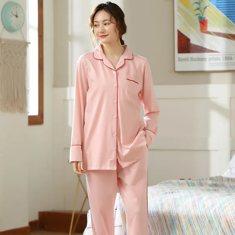 Pijama de lactancia de algodón para verano y embarazo - imagen 4