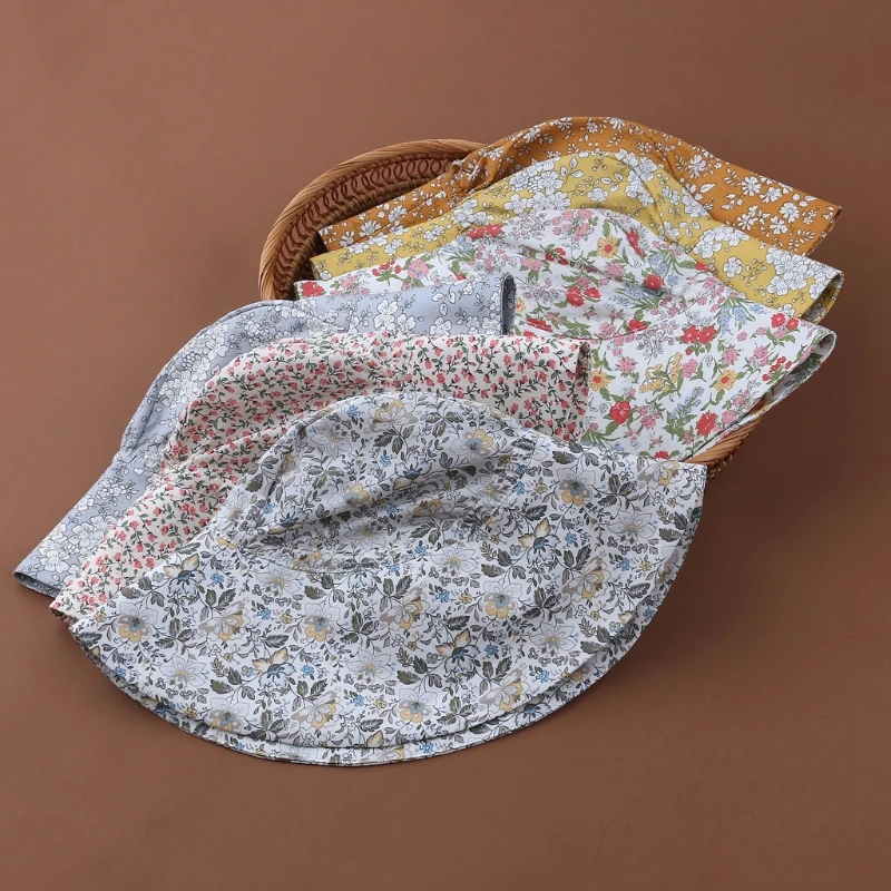 Sombrero floral vintage para bebé con protección UV