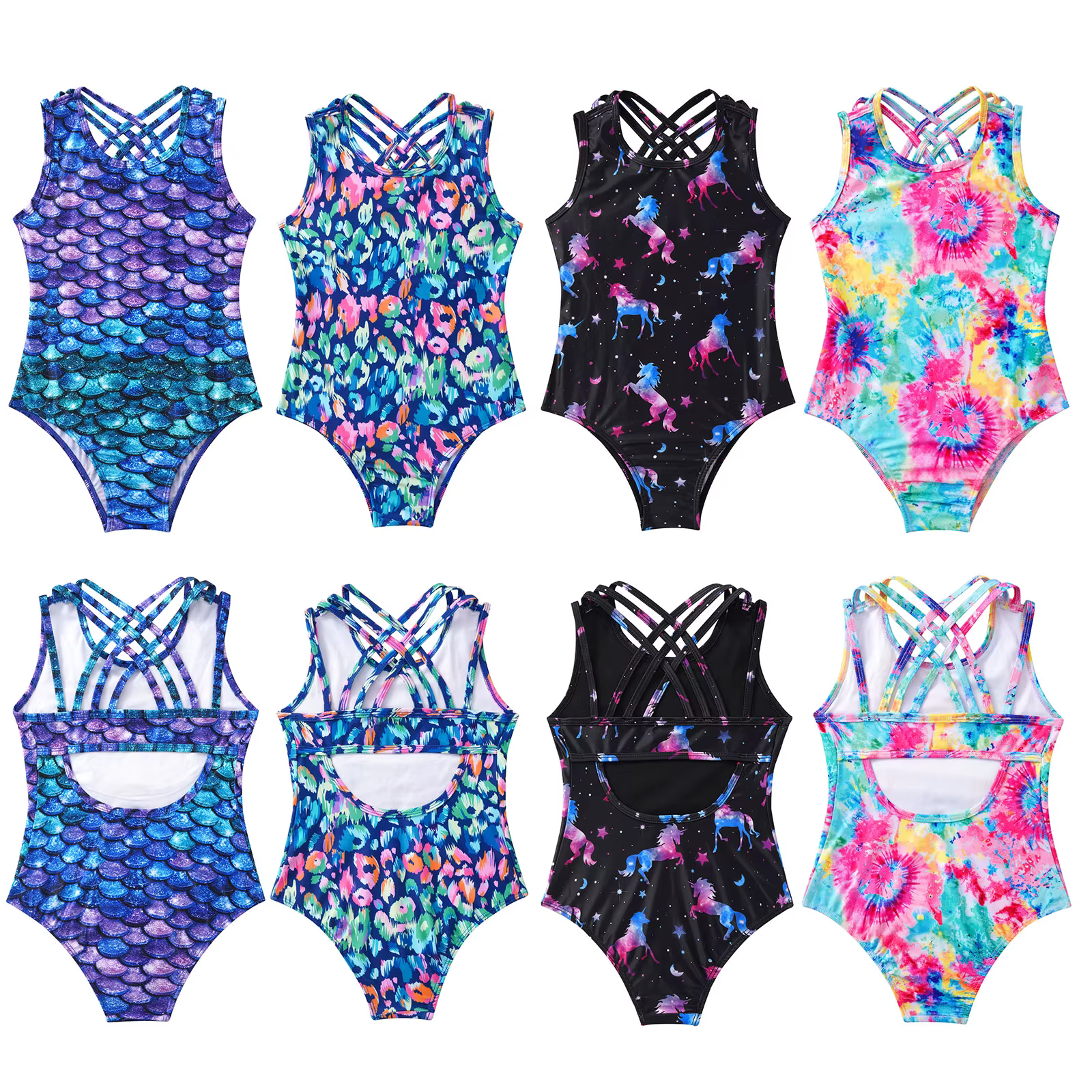 Bañador de una pieza para niña con estampado de verano - imagen 2