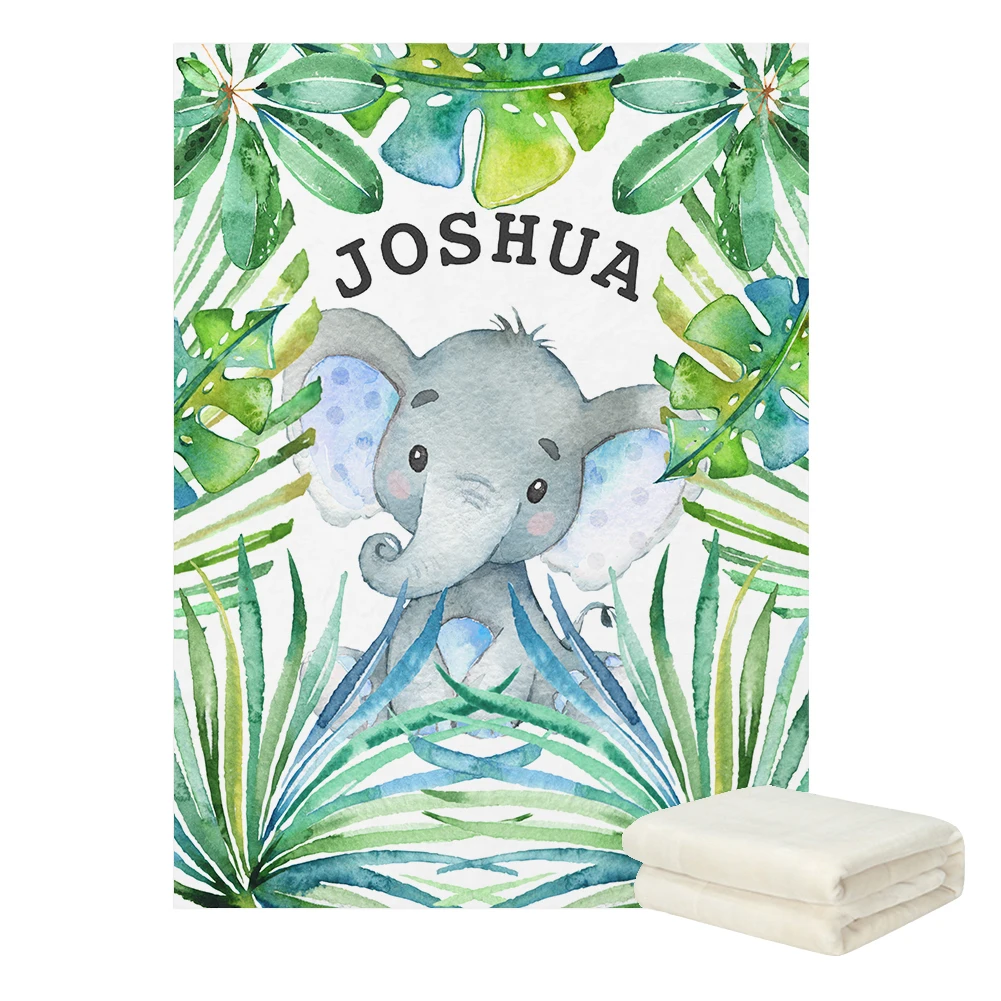 LVYZIHO Manta bebé selva con diseño de animales - imagen 3
