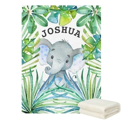 LVYZIHO Manta bebé selva con diseño de animales