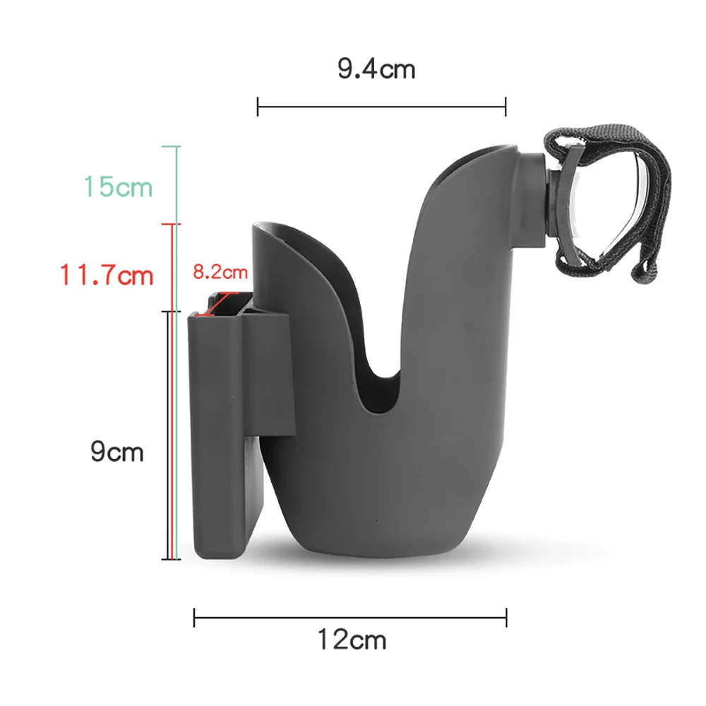 Portavasos universal para cochecito – Soporte teléfono y bebida - imagen 3