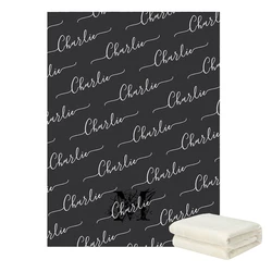 Manta polar personalizada con nombre para bebé - Suave y cálida