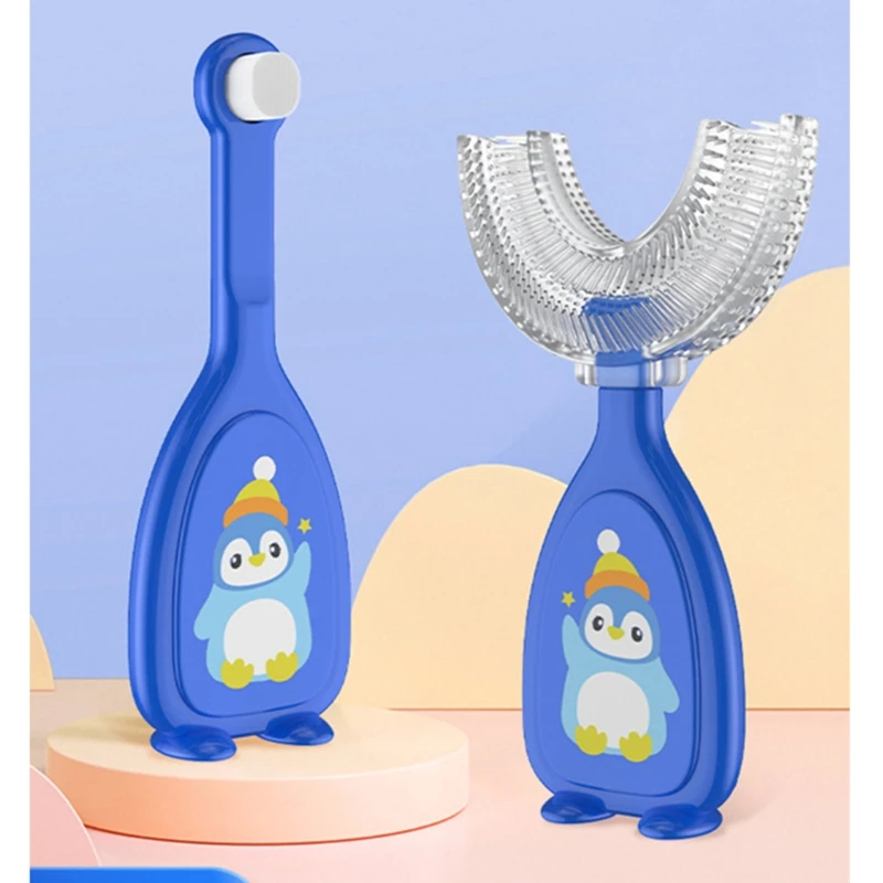 Cepillo de dientes en forma U para niños – Entrenamiento suave - imagen 2