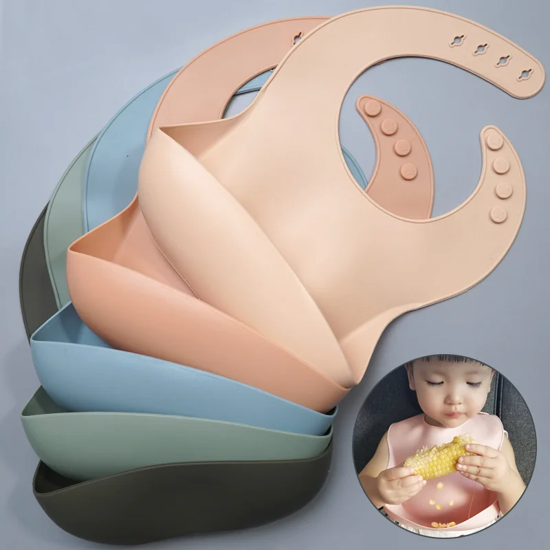 Babero de silicona para bebé: bandana impermeable y cómodo - imagen 2