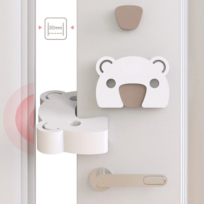 Tope de puerta seguridad bebé – Protección antipellizco EVA - imagen 4