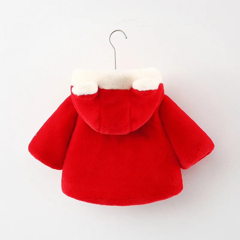 Chaqueta terciopelo con capucha para niña – Otoño Invierno - imagen 3