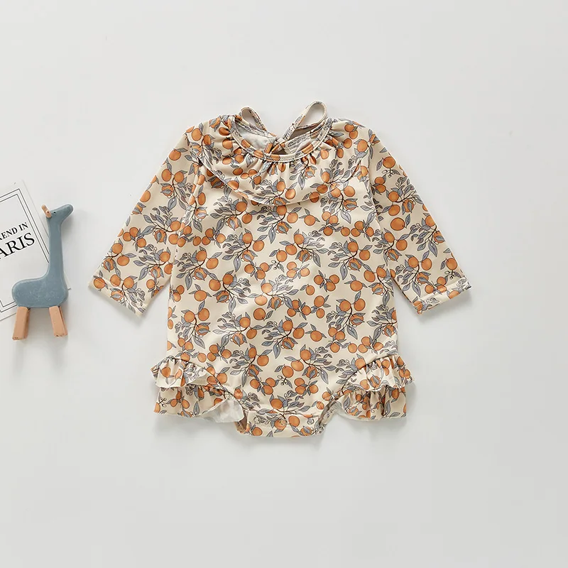 MILANCEL Traje de baño bebé niña estampado limón algodón – Verano - imagen 2