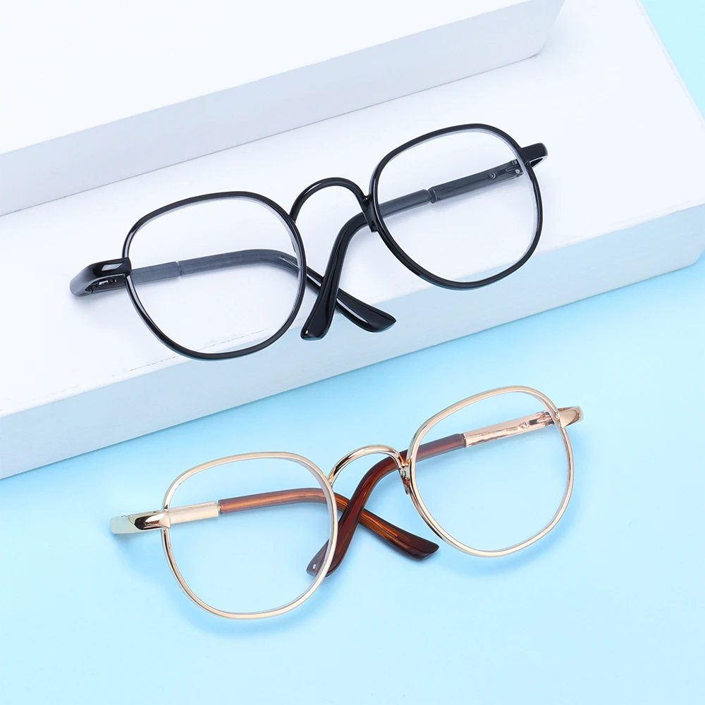 Gafas redondas de peluche con estilo retro para niños - imagen 4