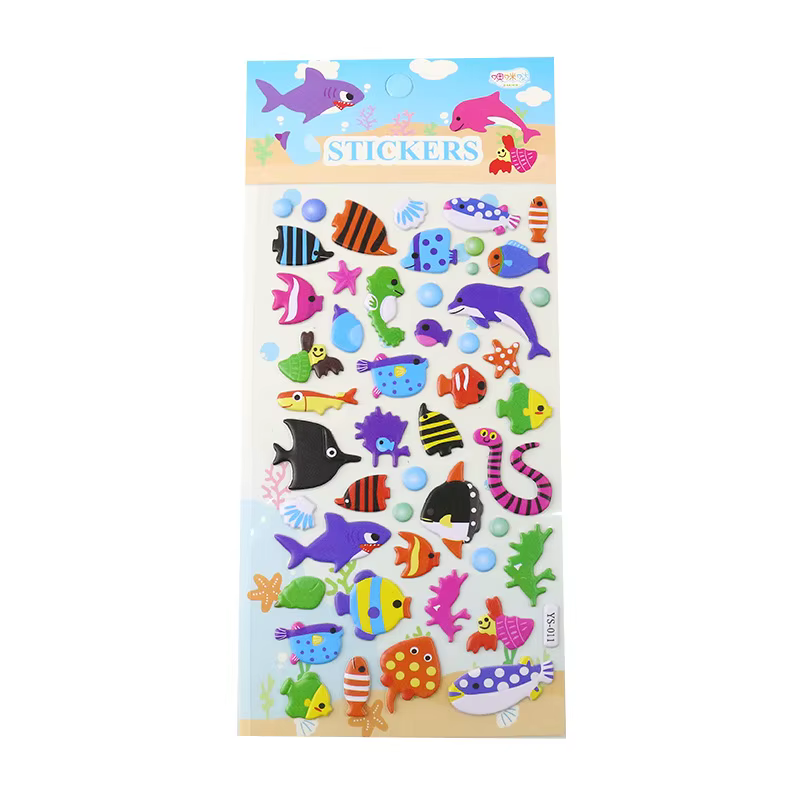 Pegatinas de peces 3D con álbum para niños - imagen 4