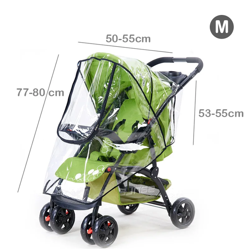 Funda lluvia impermeable para cochecito de bebé EVA - imagen 4