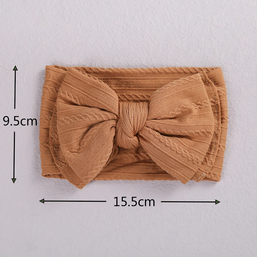Diadema bebé niña lazo doble suave – Accesorio cabello elástico - imagen 5