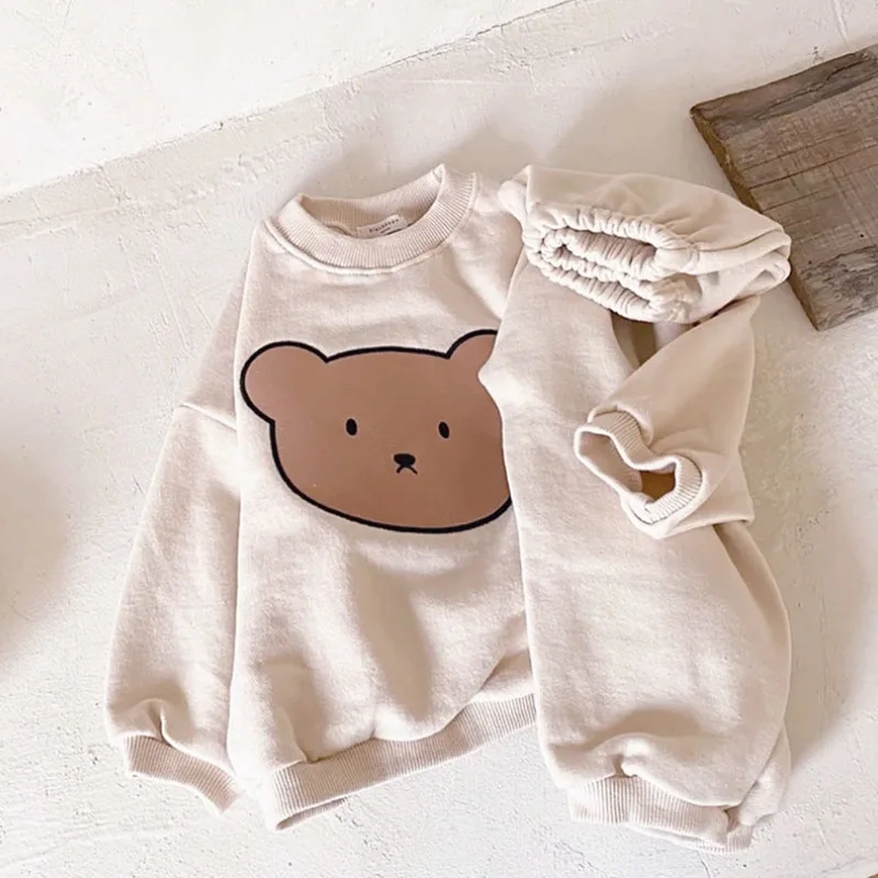 Milancel sudadera con capucha para bebé niña – Estampado oso - imagen 4