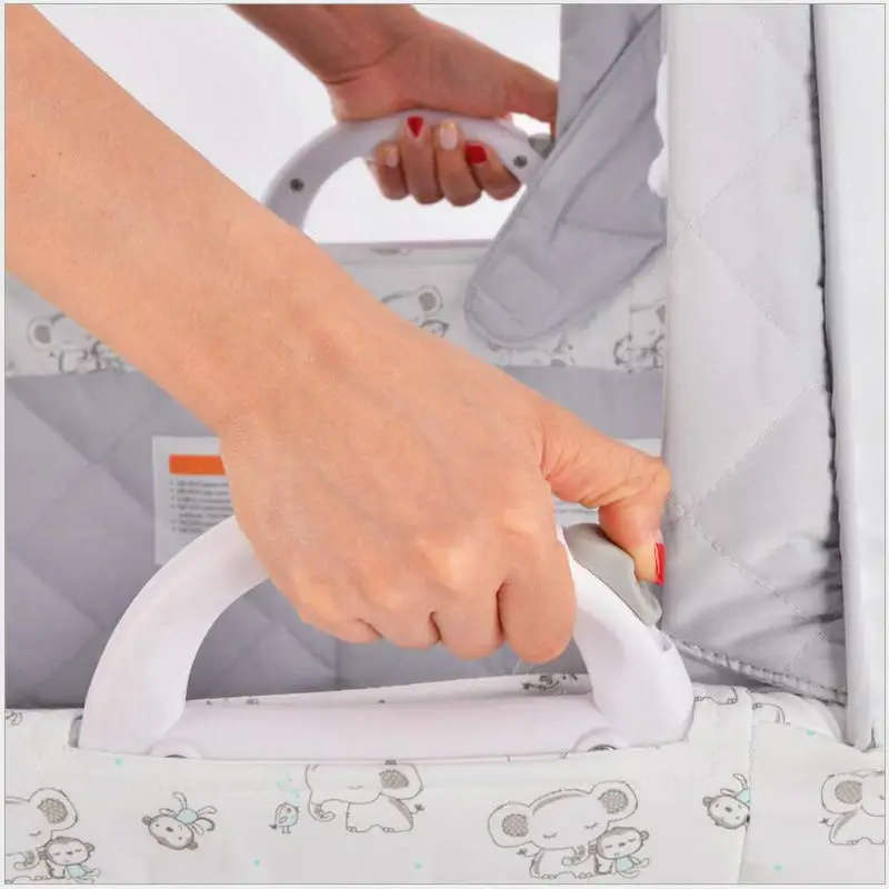 Mecedora para bebé, moisés a cuna con música y estante para juguetes - imagen 4