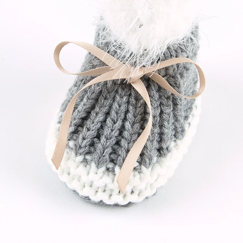 Botas de punto liso para recién nacido – Zapatitos bebé - imagen 5