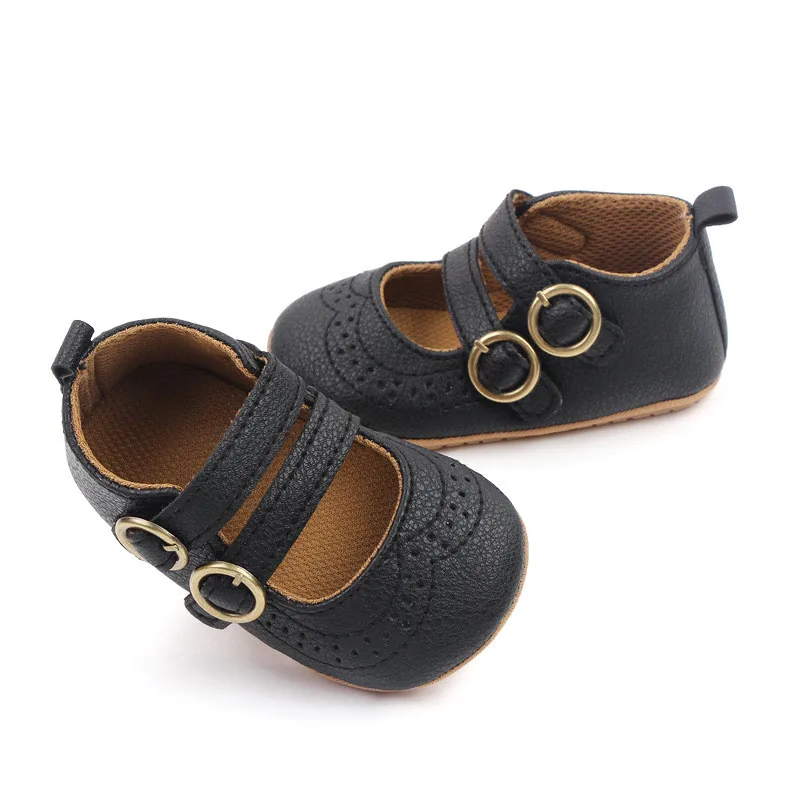Zapatos antideslizantes de cuna, suela goma para caminantes bebé niña - imagen 5